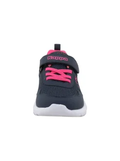 Leren sneakers "Pinella" donkerblauw/roze