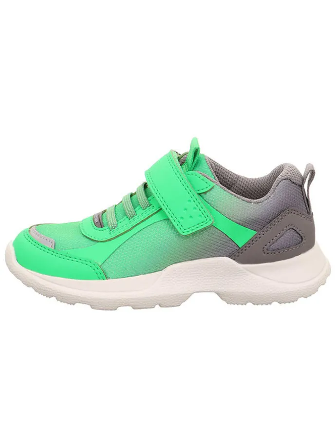 Leren sneakers "Rush" groen/grijs