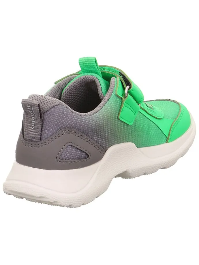 Leren sneakers "Rush" groen/grijs