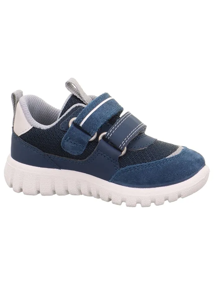 Leren sneakers "Sport 7" donkerblauw