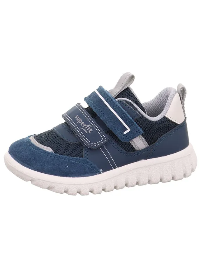 Leren sneakers "Sport 7" donkerblauw