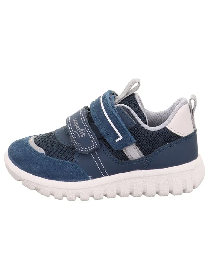 Leren sneakers "Sport 7" donkerblauw