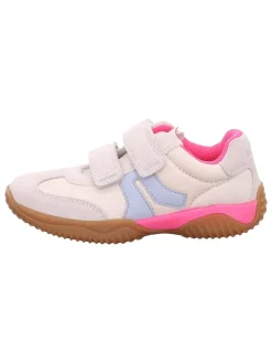 Leren sneakers "Storm" crème/lichtroze