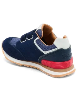 Leren sneakers "Winston" donkerblauw