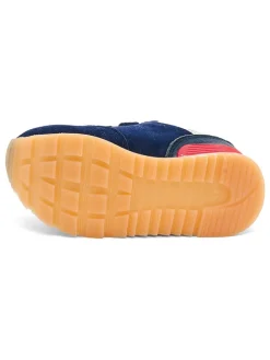 Leren sneakers "Winston" donkerblauw