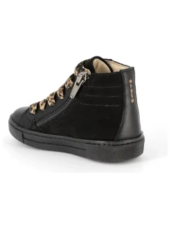 Leren sneakers zwart
