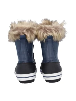 Leren winterboots "Anthilian" donkerblauw