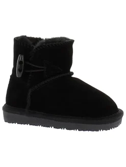 Leren winterboots "Branch" zwart