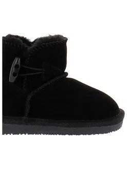 Leren winterboots "Branch" zwart