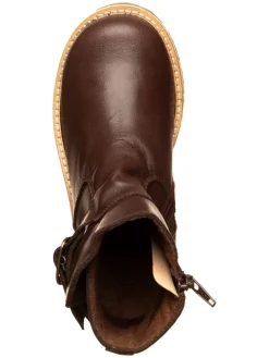 Leren winterboots bruin