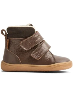 Leren winterboots bruin