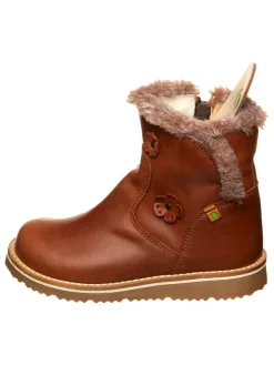 Leren winterboots bruin