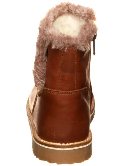 Leren winterboots bruin