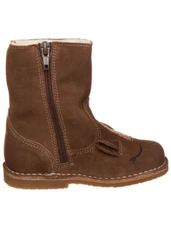 Leren winterboots bruin