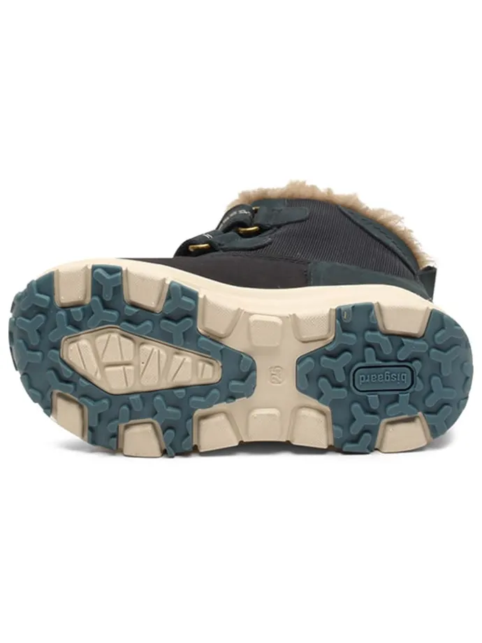 Leren winterboots donkerblauw
