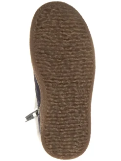 Leren winterboots donkerblauw
