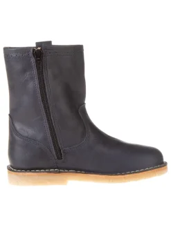 Leren winterboots donkerblauw
