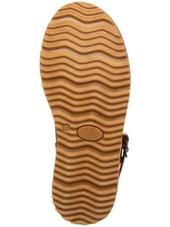 Leren winterboots donkerrood