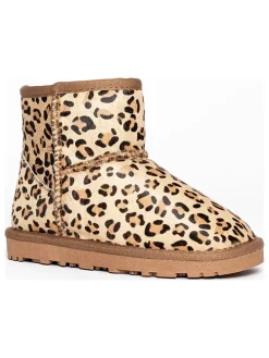 Leren winterboots "Elise" beige