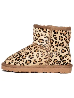 Leren winterboots "Elise" beige
