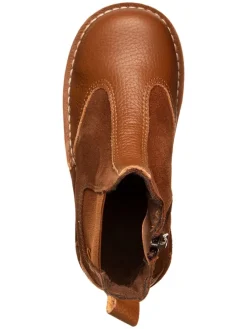 Leren winterboots lichtbruin