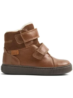 Leren winterboots lichtbruin