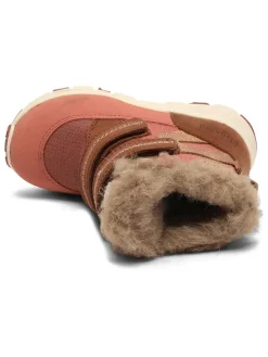 Leren winterboots lichtroze