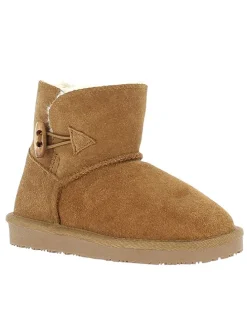 Leren winterboots "Pillar Youth" lichtbruin