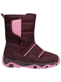 Leren winterboots rood