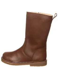 Leren winterlaarzen bruin