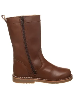 Leren winterlaarzen bruin