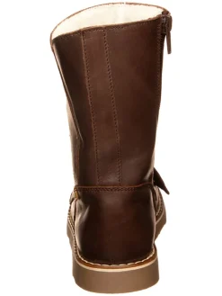 Leren winterlaarzen bruin
