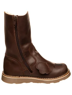 Leren winterlaarzen bruin