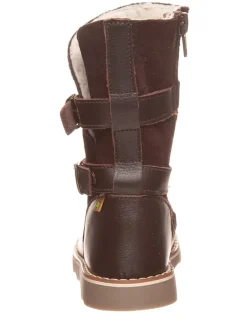 Leren winterlaarzen bruin