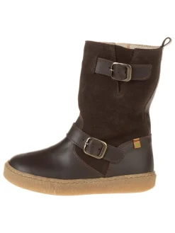 Leren winterlaarzen bruin