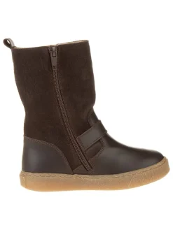 Leren winterlaarzen bruin