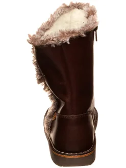 Leren winterlaarzen bruin