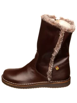 Leren winterlaarzen bruin