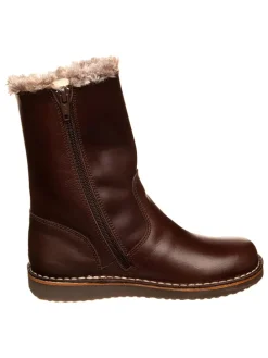 Leren winterlaarzen bruin