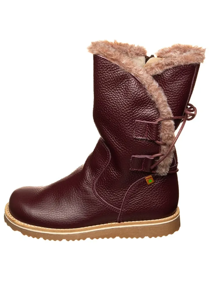 Leren winterlaarzen bruin