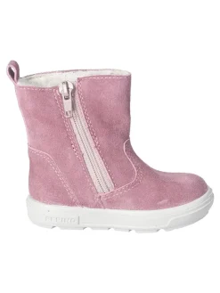 Leren winterlaarzen "Corina-S" lichtroze