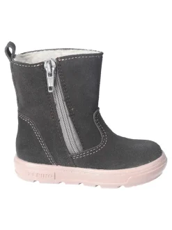 Leren winterlaarzen "Corina-S" antraciet