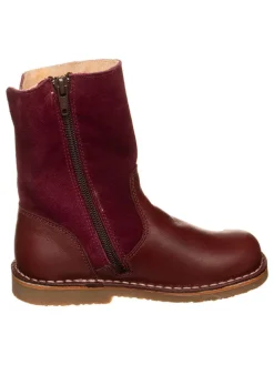 Leren winterlaarzen donkerbruin