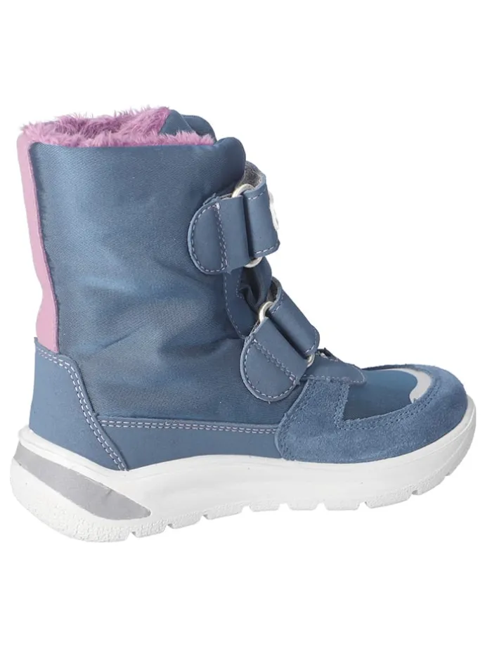 Leren winterlaarzen "Gaia" blauw