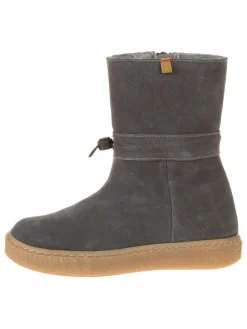 Leren winterlaarzen grijs