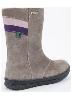 Leren winterlaarzen grijs
