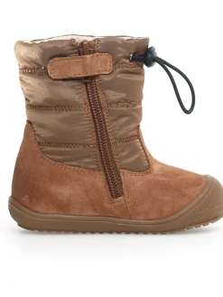 Leren winterlaarzen lichtbruin