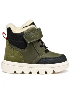 Leren winterlaarzen "Willaboom" kaki