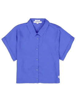 Linnen blouse blauw