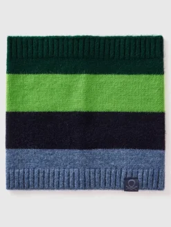 Loopsjaal zwart/groen/blauw